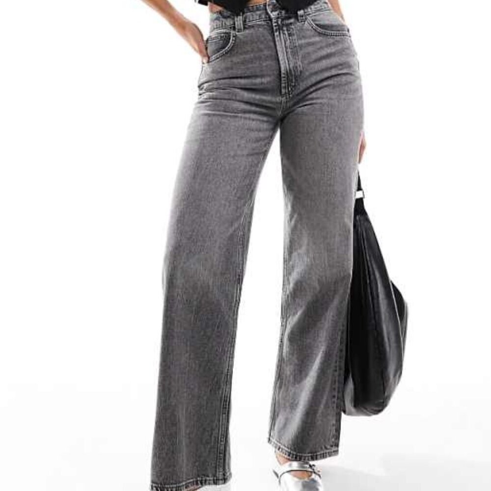 ASOS High Rise Gray Jeans - Picture 4 of 4